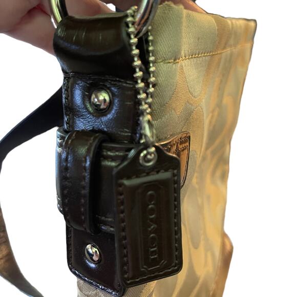 Coach Brown Signature CC Crossbody Purse F16860 - Picture 9 of 10